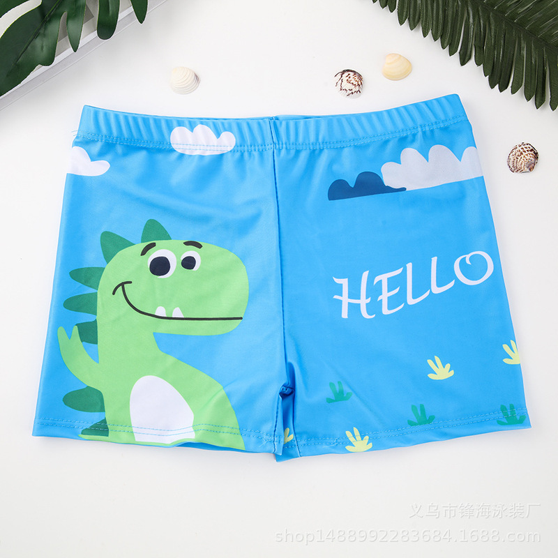 Children's Swimming Trunks Elastic Nylon Lined with Drawstring Cute Beach Hot Spring Boxer Swimming Trunks Children's Swimming Trunks Elastic Nylon Lined with Drawstring Cute Beach Hot Spring Boxer Swimming Trunks