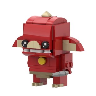 MOC building blocks compatible with Lego 63737 pokbrin sea Lalu pig head monster toys peripheral cross-border building blocks