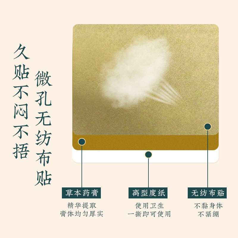 ウコン三七は腰椎頚椎の膝をくっつけて艾草の関節の温かい灸を貼ります。|undefined