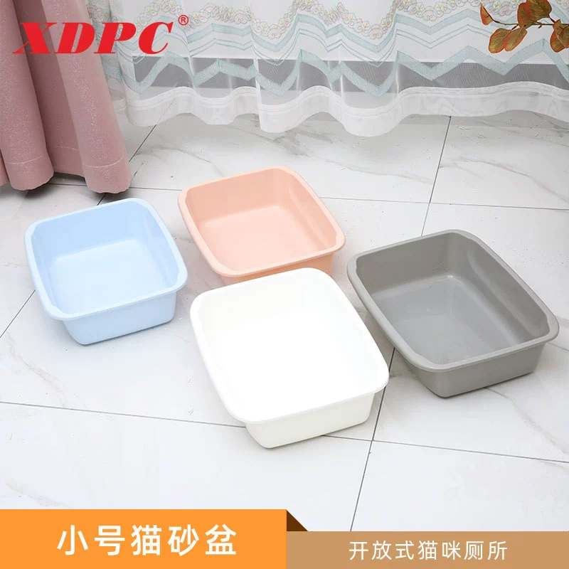 Открытый кошачий Туалет большой полузакрытый кошачий Туалет с защитой от брызг кошка специальный полностью открытый кошачий Туалет