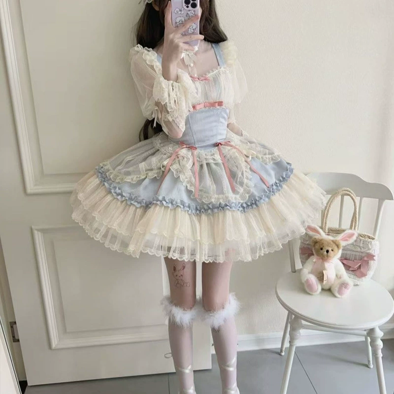 Lolita Платье нишевые балет стиль Lolita jsk платье-подтяжка