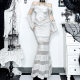 XS24276 Mermaid Ji Lace Stitching Slim-fit Fishtail Dress Women's Two-piece Set with Shoulder Chain Sling dress