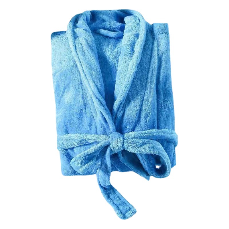 2023 primavera y otoño coral Albornoz invierno camisón de Franela manga larga Albornoz alargado en stock Home wear al por mayor