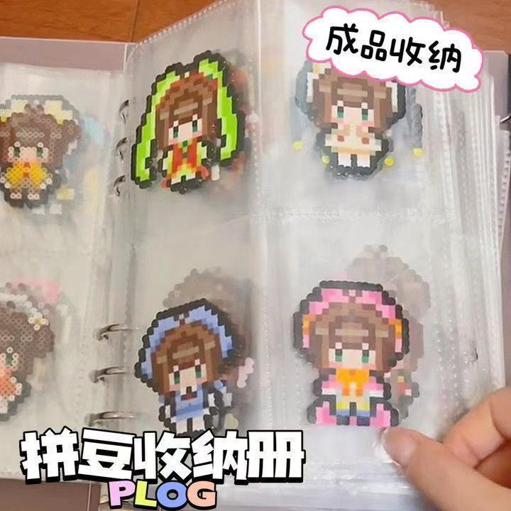 Perler beads finished product storage album, four-grid, nine-grid, Instagram-worthy, large-capacity, small card, high-value, tie-on collection album