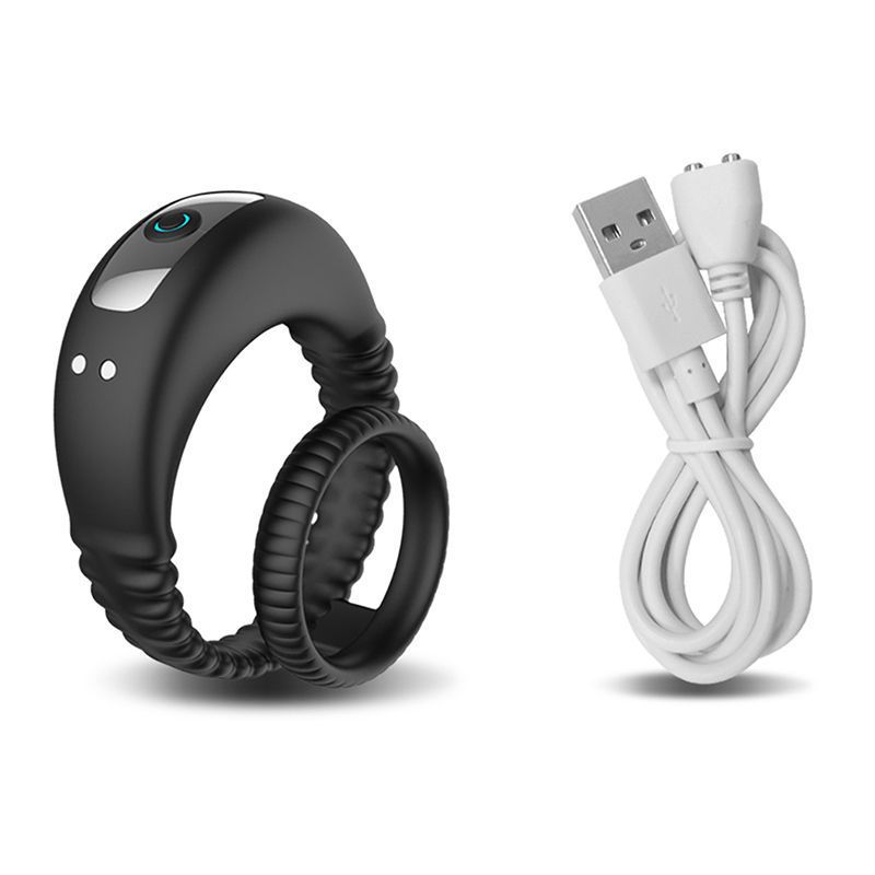 10-Frequency Vibrating Locking Ring with Remote Control, Silicone Cock Ring and Prostate Massager — detail image 12