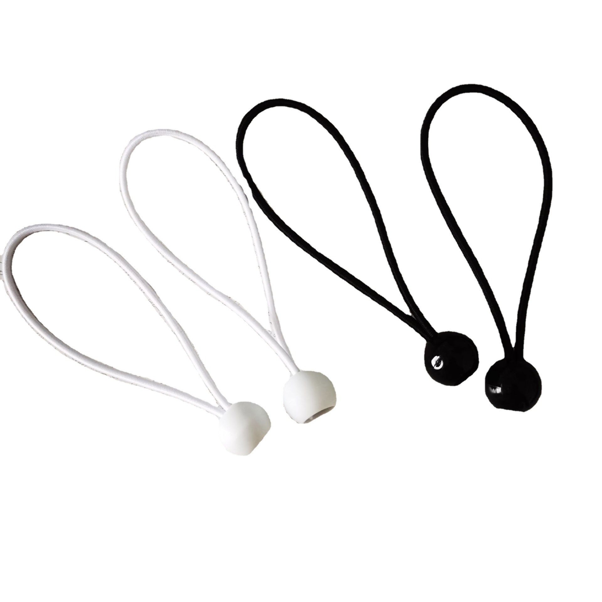 White elastic ball rope for factory Outdoor tent sunshade net fixed plastic ball tie elastic rope