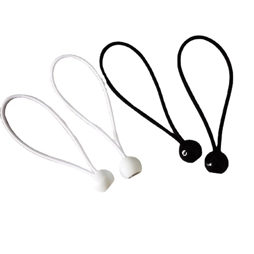 White elastic ball rope for factory Outdoor tent sunshade net fixed plastic ball tie elastic rope