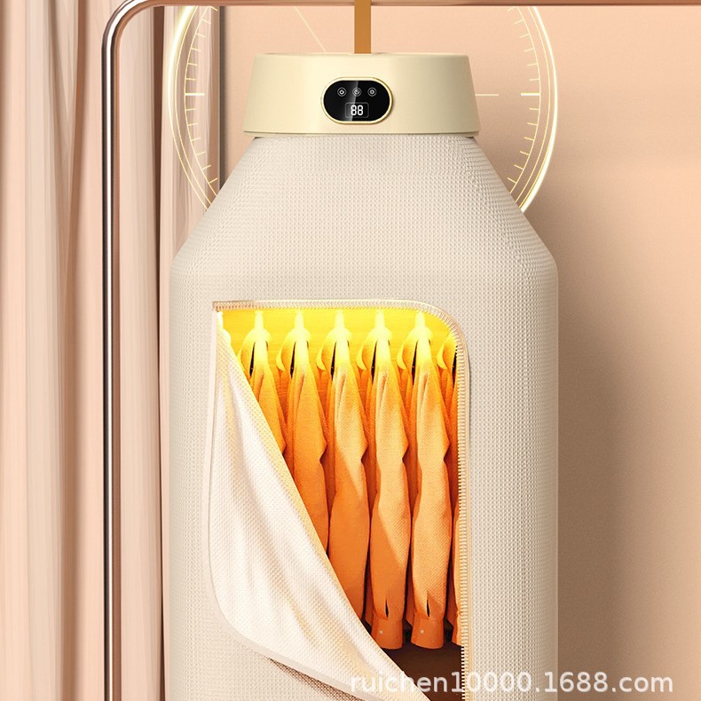 Drying Machine Clothes Dryer Household Small Intelligent Dormitory Travel Folding Portable Clothes Drying Artifact Degerm and Mite Removal