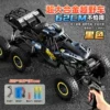 [62CM/Adjustable Speed/Alloy] Big Mac-High-speed Six-wheel Drive Stunt Climbing Car-Black