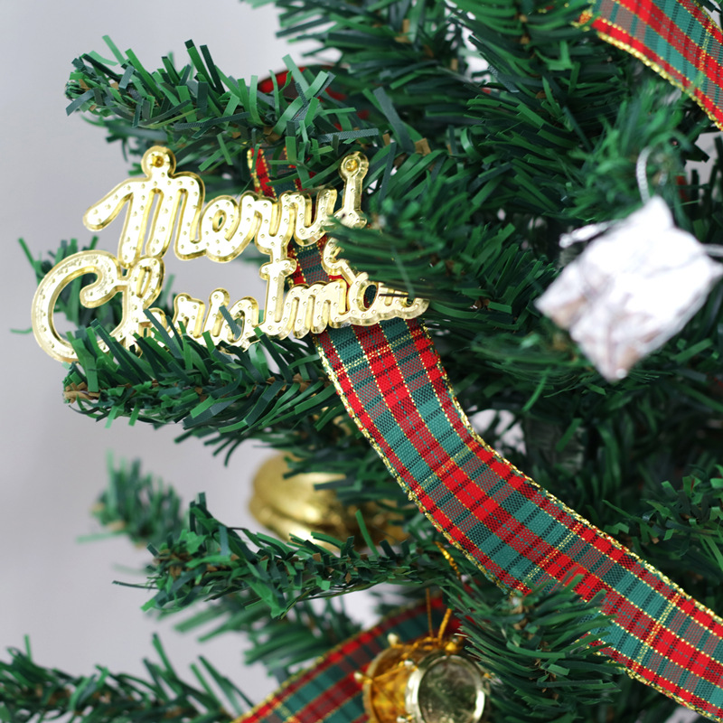 圣诞装饰格子丝带服饰辅料diy礼盒包装涤纶苏格兰织带圣诞氛围
