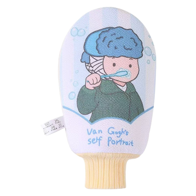 dibujos animados famosos flores de baño de doble cara guantes de goma espumosos para niños chicas lindas gigantes baños de barro baño doméstico bola de baño