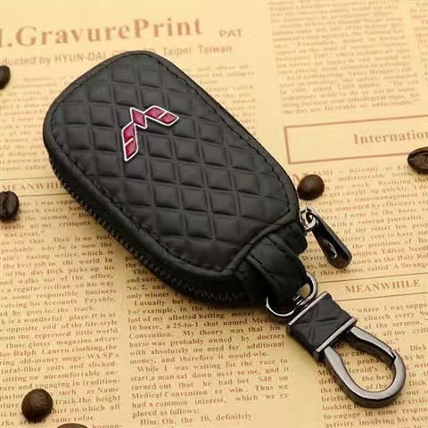 Genuine Leather Universal Car Key Bag Universal Men's and Women's Car Remote Control Protective Cover Korean Personalized Keychain
