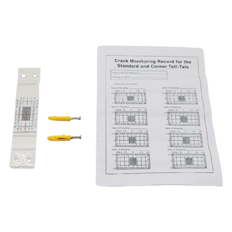 Трансграничный зазор измерительный прибор здание стены стандарт трещина монитор акриловый угол трещина контраст суппорт