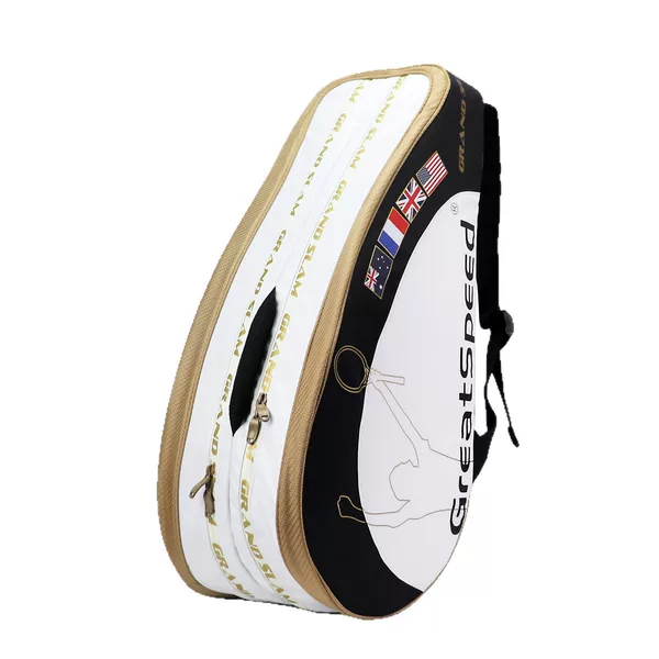 Greatspeed Tennis Bag Hard Shell 6-Piece Large Capacity Crossbody Single/Double Shoulder Bag with Independent Shoe Compartment Badminton Bag