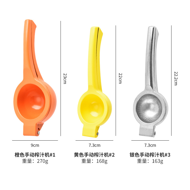 Exprimidor Manual de Frutas Tamaño Mini de Aleación de Aluminio para Naranja y Limón image 4