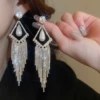Shiny earrings, style