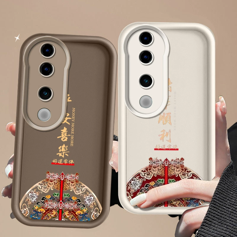 Ping An Xile suitable for vivoS19 mobile phone case iQOONeo12 soft glue Y100 cartoon simple all-inclusive edge anti-fall