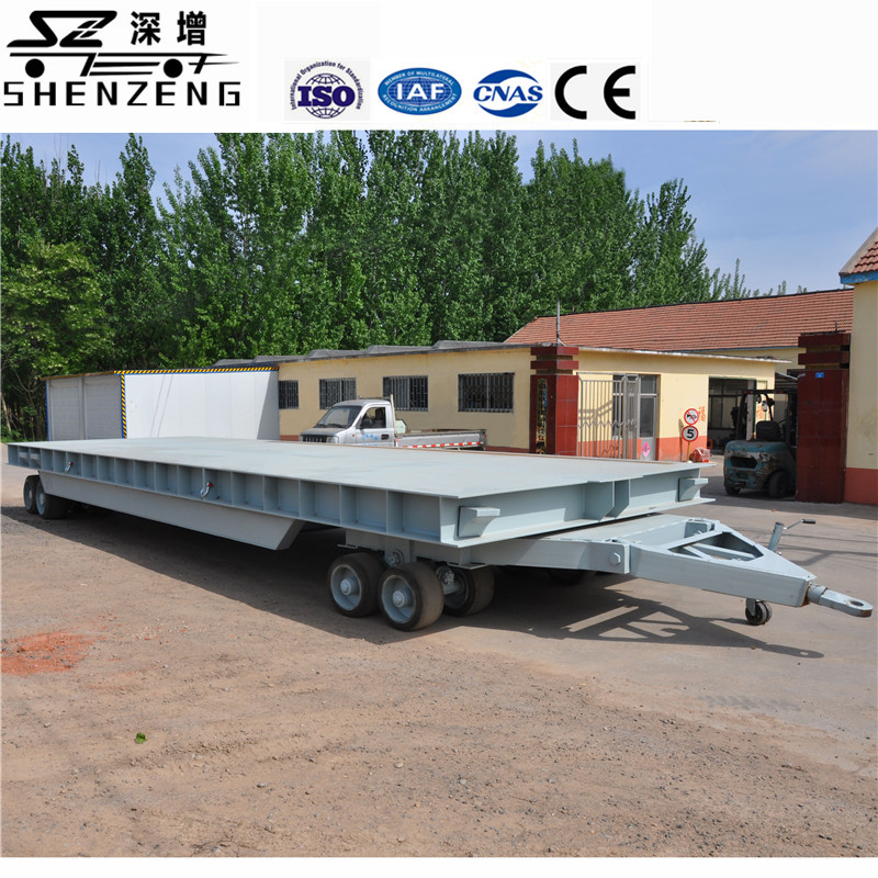 50吨重型平板拖车 厂内平板转运拖车 工具运输拖挂车