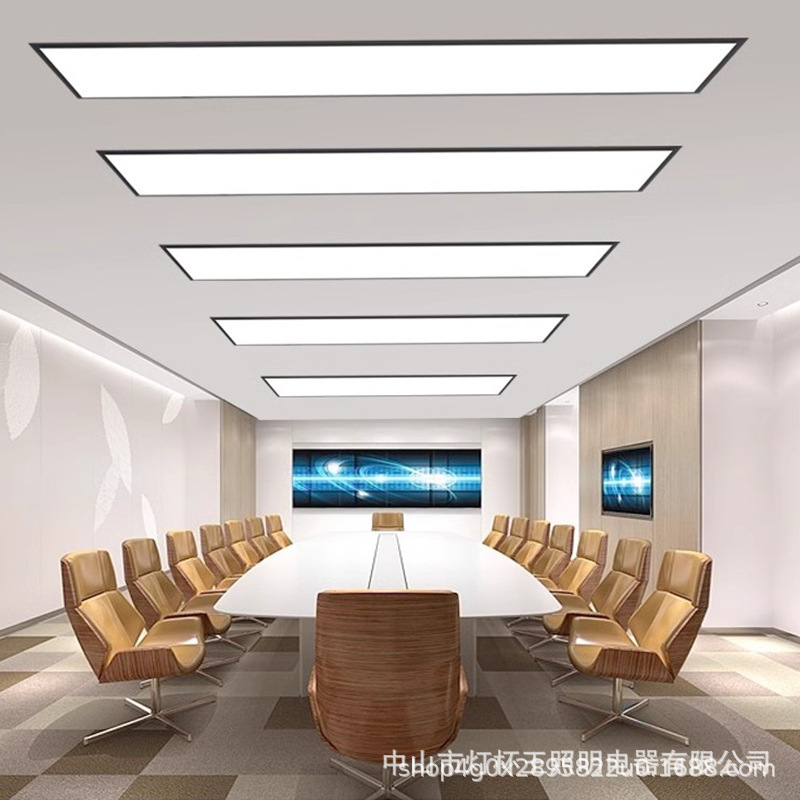 incrustado LED lámpara de barra de yeso lámpara de barra de sala de conferencias hospital oficina techo escondido lámpara de panel