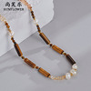 Ethnic universal retro necklace from pearl, European style, ethnic style, wholesale