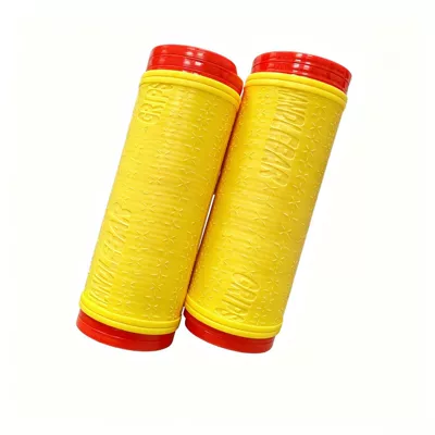 silicone anti-slip wear-resistant brake – Motorcycle Handle Cover - yellow-snowflake-pattern-1-pair-of-handle-covers