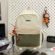 新款学生书包女高颜值初高中学生背包印花大容量百搭通勤双肩包