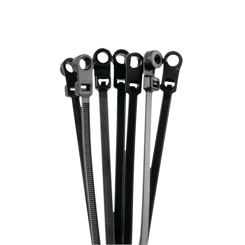 固定ヘッドナイロンケーブルタイネジ穴ケーブルタイ4X150/5X200ネジ穴付き固定ヘッドナイロンケーブルタイ|undefined