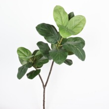 仿真绿植琴叶榕玉兰叶多叉树枝家居客厅微景观造景橱窗装饰植物树
