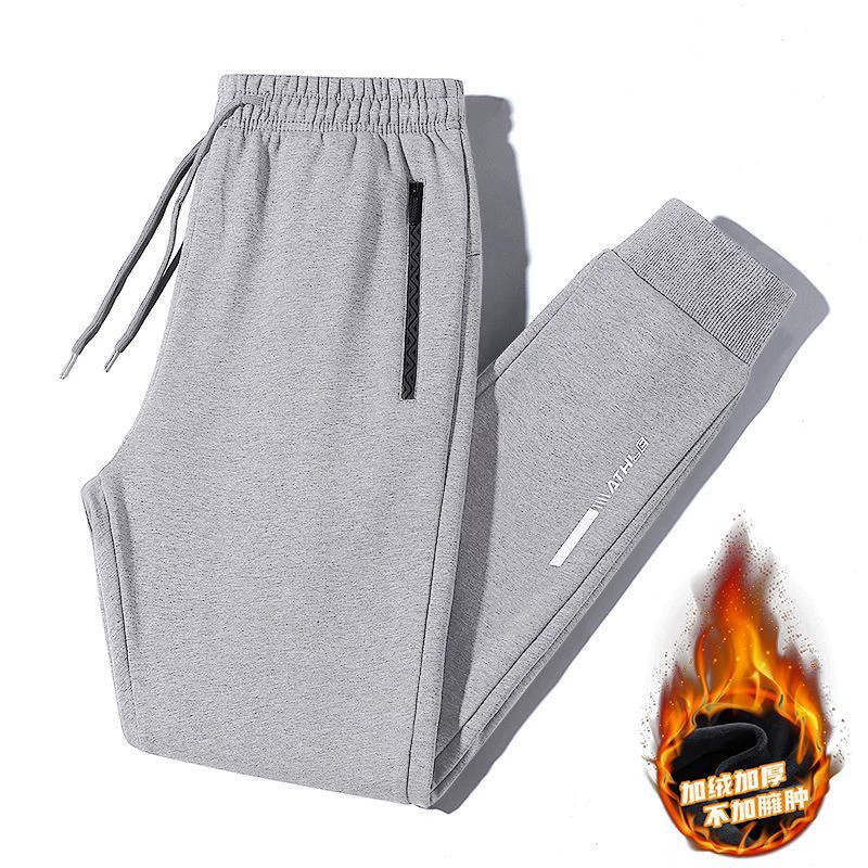 Брюки мужские осенние и зимние новые бархатные теплые дикие спортивные и повседневные мужские брюки источник фабрики прямых продаж