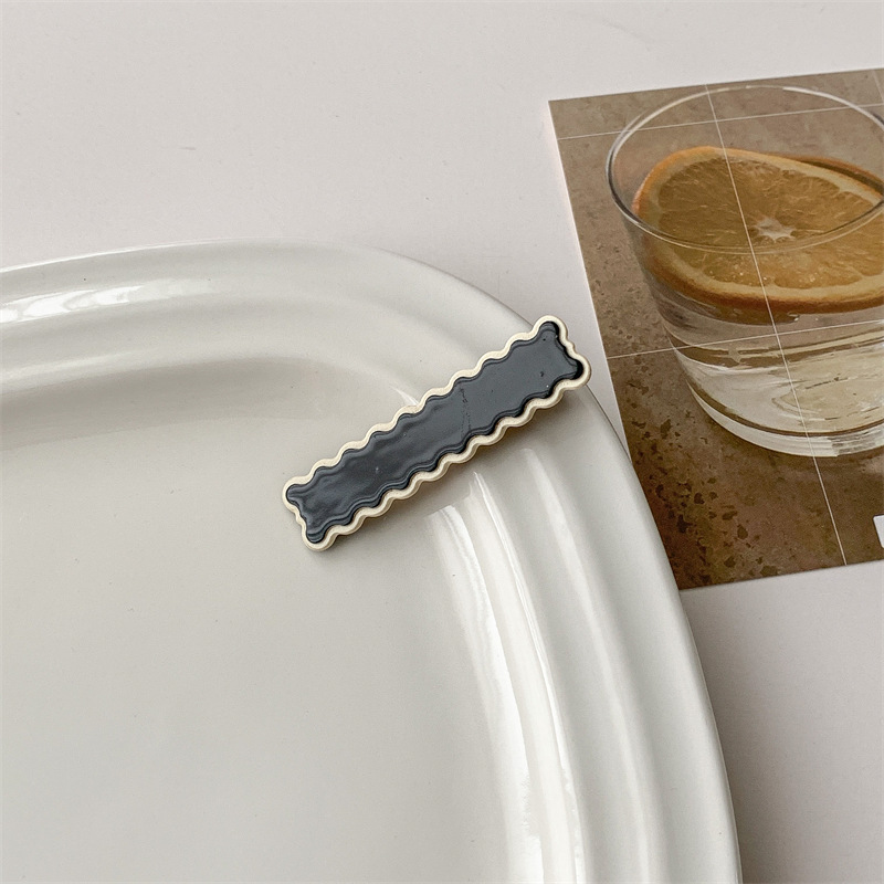 Women'S Gender Simple Style Women'S Mouth Checkered PVC Hair Clip