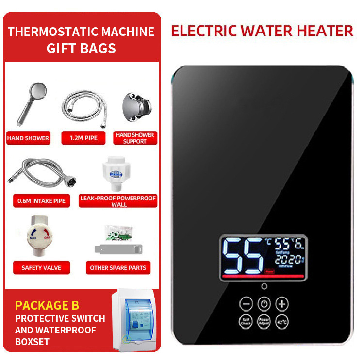 国境を越えたインスタント電気温水器 110V 家庭用インスタント加熱小型シャワーインテリジェント恒温バス省エネ|undefined