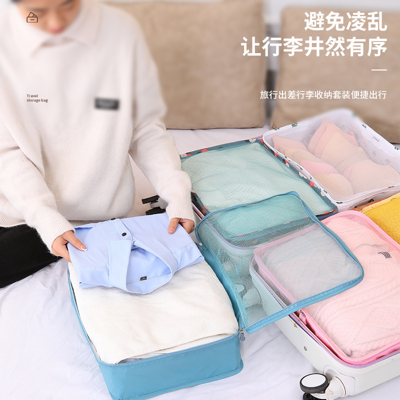 Bolsa de almacenamiento de viaje de tela Oxford bolsa de almacenamiento de ropa de equipaje bolsa de almacenamiento de muebles bolsa de malla de gran capacidad