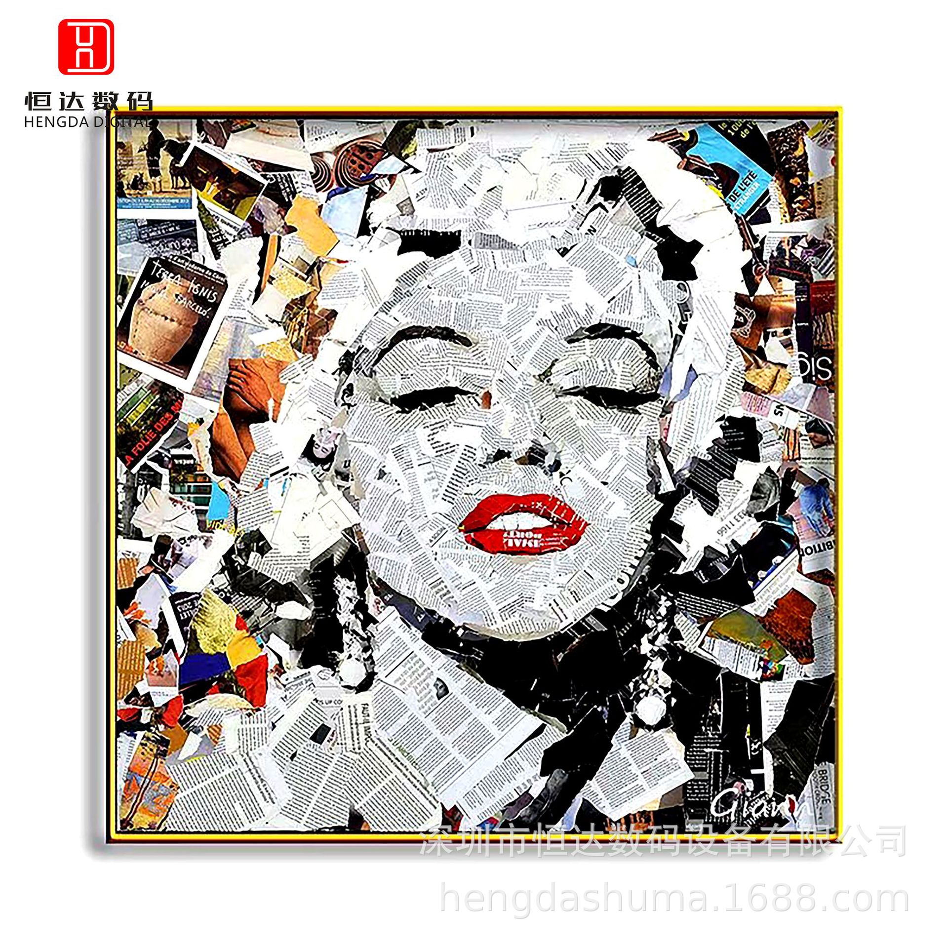 深圳厂家做亚克力彩色喷绘装饰画印刷 颜色靓丽