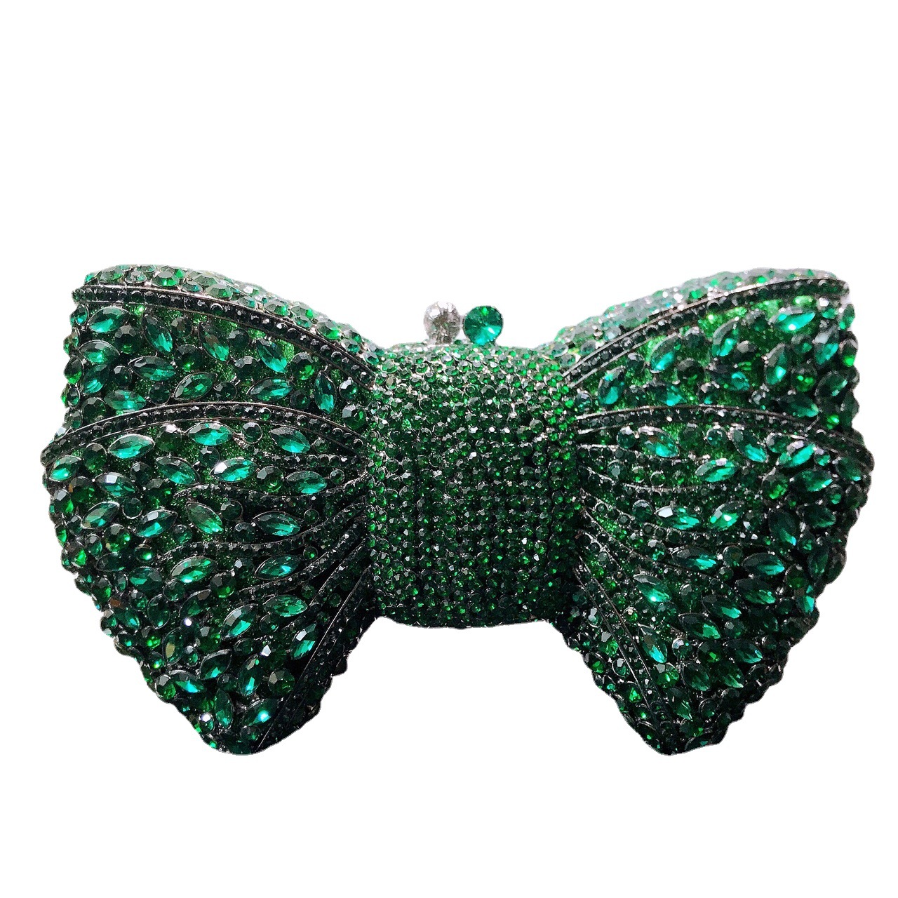 Hochwertige, diamantbesetzte Abendtasche mit Schleife, Strasssteinen, passend für europäische und amerikanische Bankettkleider und neue Clutch mit Schleife_voghion.com