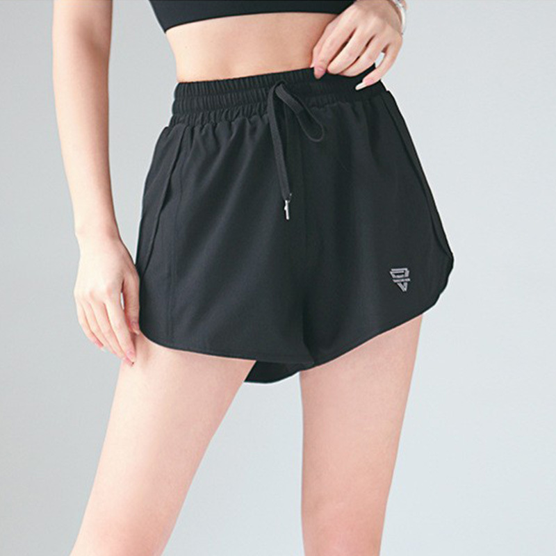 Summer Large Size Sports Shorts Women's High Waist Loose Running Fitness Pants Anti-walking Quick-drying Yoga Pants Student Jumping