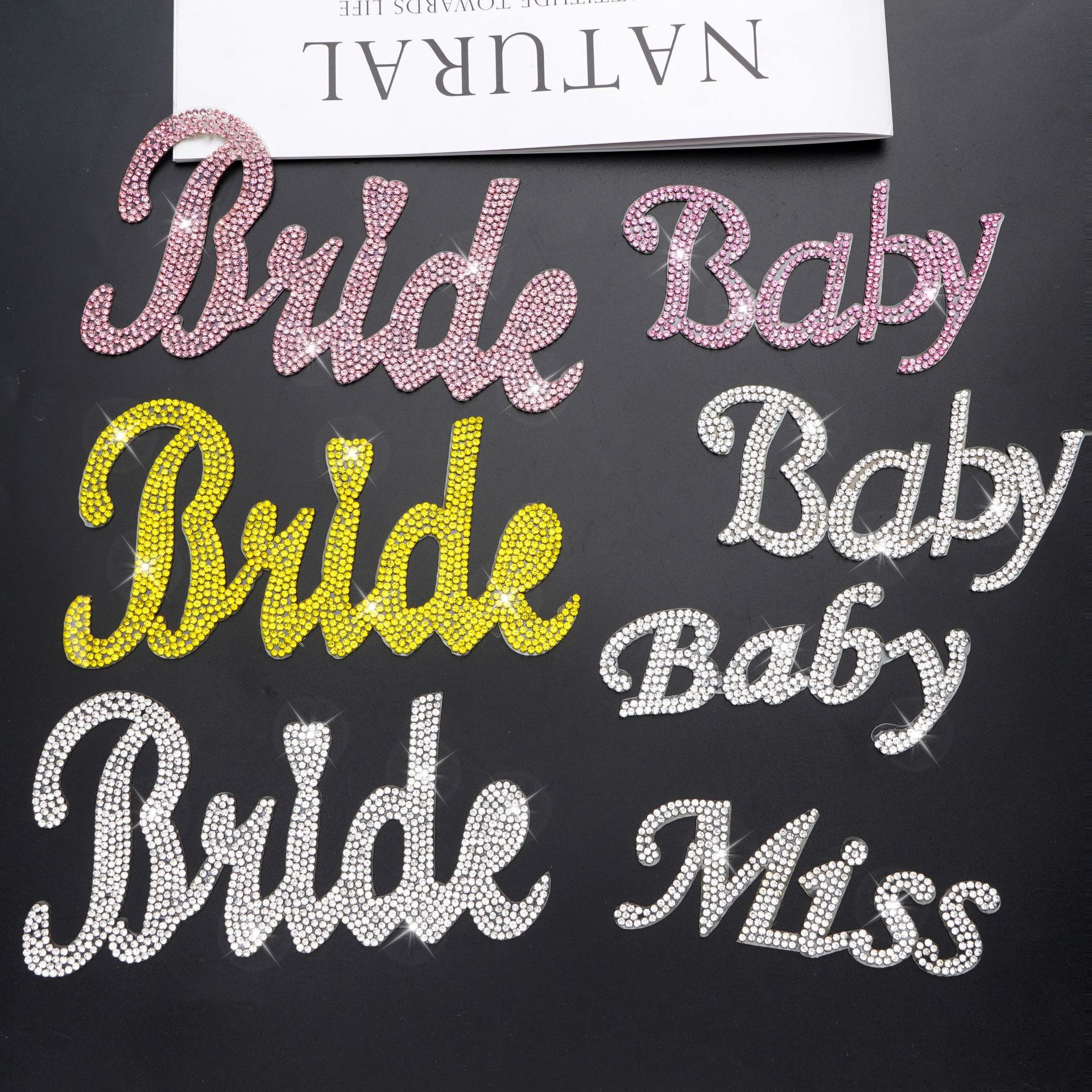 欧美brby bride英文烫图烫钻DIY服装鞋帽装饰烫钻贴饰品配件批发