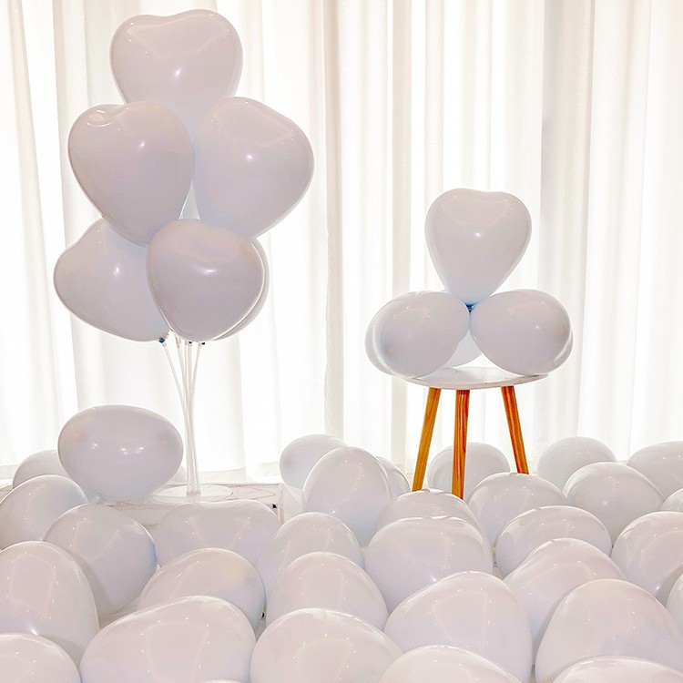 Globos de látex en forma de corazón de 10 pulgadas para decoración de bodas, creación de escenarios, bodas, globos de cumpleaños image 13