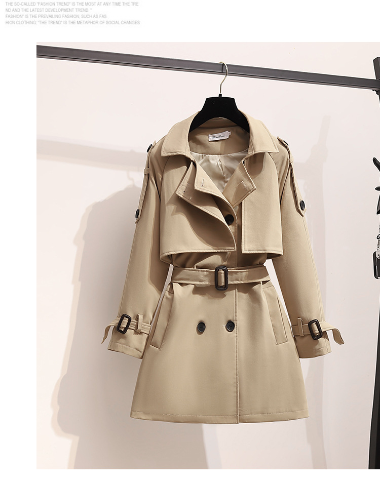 Trench coat elegante para mulher estilo britânico de outono_voghion.com