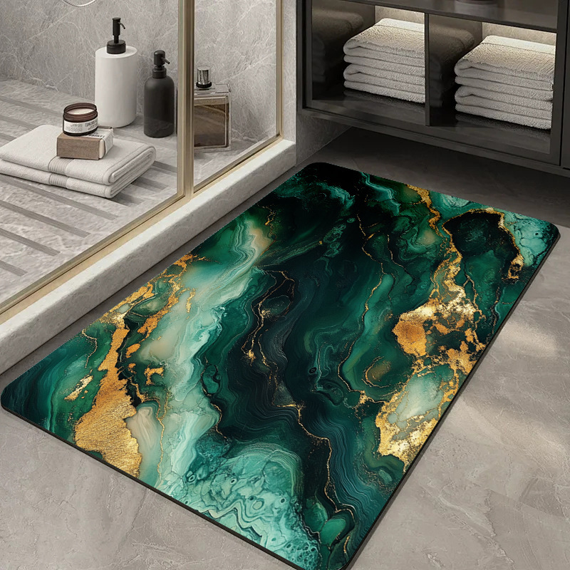 Baño de barro de diatomeas absorción de agua suelo blando de baño de barro de diatomeas puerta de baño anti-deslizante cojín de pies secos rápidos