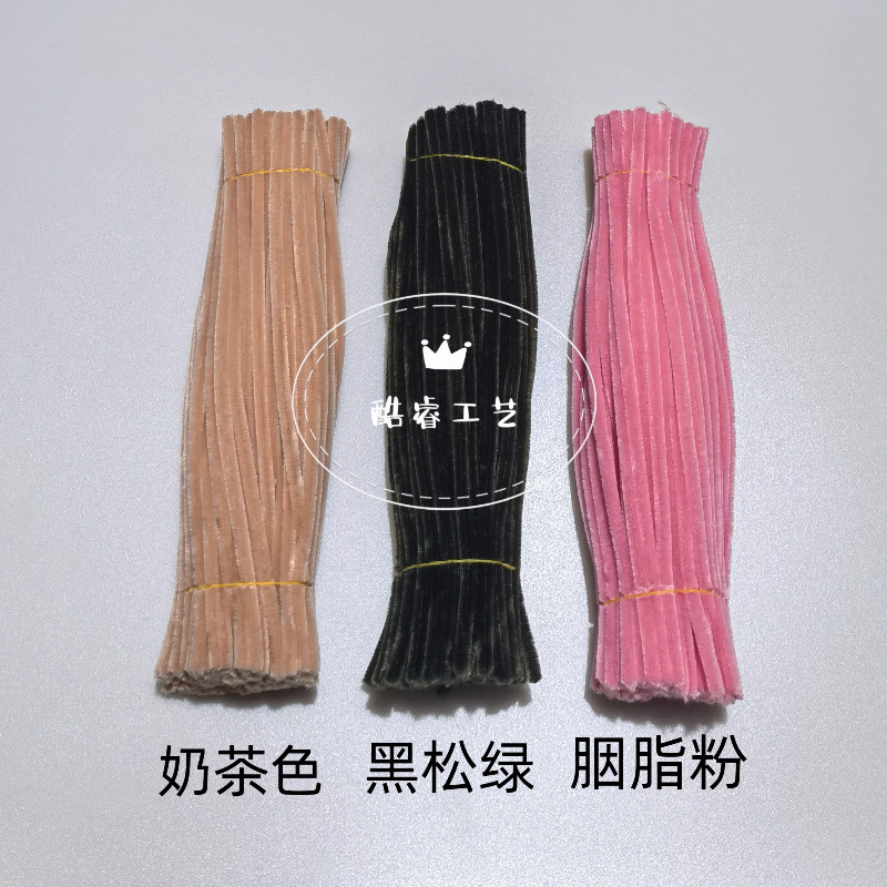 Venta directa de fábrica barra de torsión Core raíz de pelo convencional tira de felpa hecho a mano material de ramo de bricolaje hecho a mano