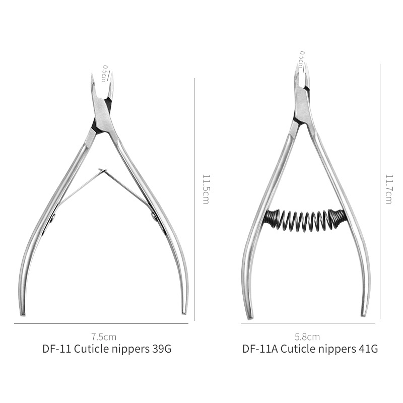 Tijeras para remover piel muerta de las uñas, diseño profesional de salón de belleza, alicates tipo cuchillo de boca corta estilo Ucrania.