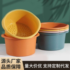 メーカーの卸売り足浴槽はカレー色の家庭用足浴店の足裏マッサージ耐久性のあるプラスチックの足浴桶を厚くする