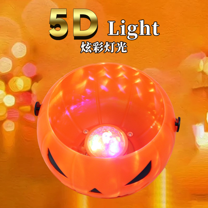 Transfronterizos personalizados de escritorio dulces de Halloween suministros festivos juguetes infantiles portátiles lámpara de calabaza luminosa lámpara decorativa