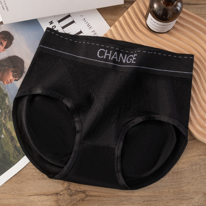 Ropa interior de mujer, cintura alta, algodón sin costuras, entrepierna antibacteriana, abdomen, cadera, vientre, calzoncillos de algodón de gran tamaño