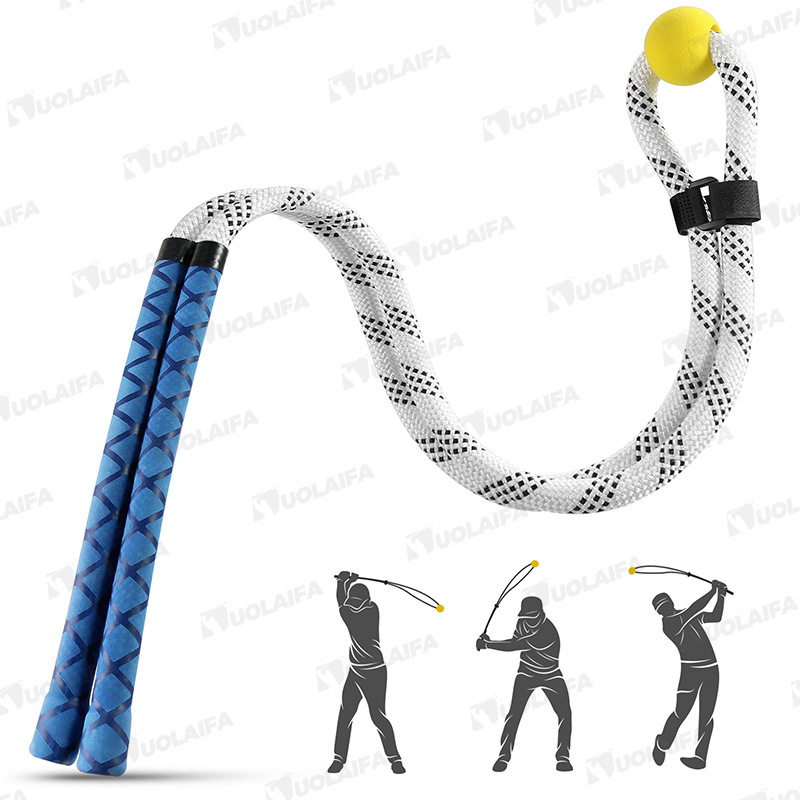 ゴルフフィットネスロープ、スイングスピード、パワー、リズムを向上させる強力なスイングトレーニングロープ、屋内外トレーニング器具|undefined