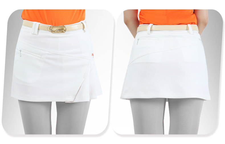 Váy golf nữ hakama dây kéo thời trang xếp ly lót an toàn — Qz012 màu cam, Qz012 màu đỏ hoa hồng, Qz012 màu trắng, QZ012 màu xanh lam chi tiết 21