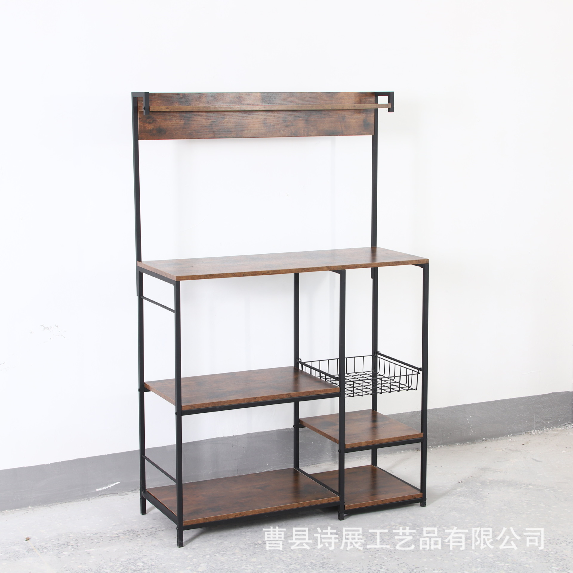 주방 보관 랙 전자 레인지 야채 식기 과일 바구니 저장 랙 바닥 다층 모바일 가정용 스토리지 랙