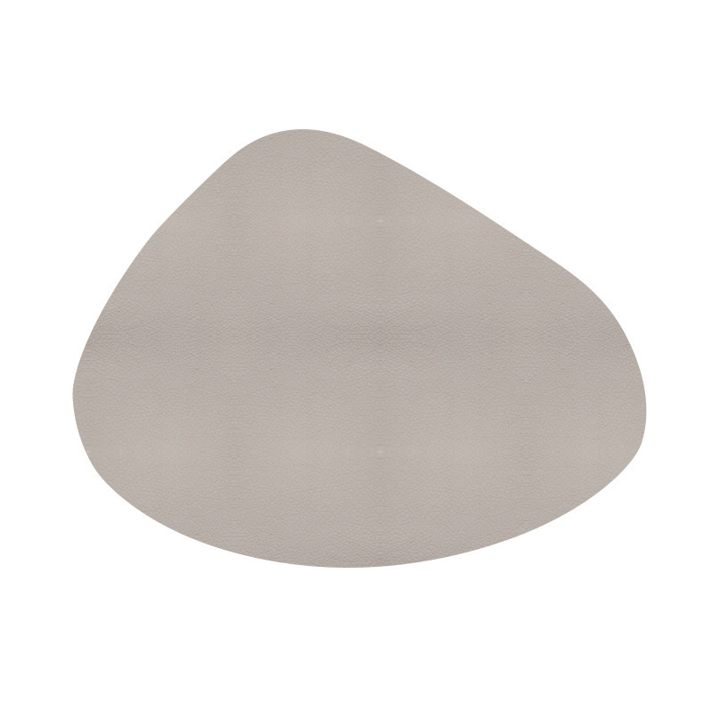Coaster de cuero pvc aislamiento térmico antideslizante estera de comedor casa estera decorativa redonda forma de gota cuadrada se puede fijar forma
