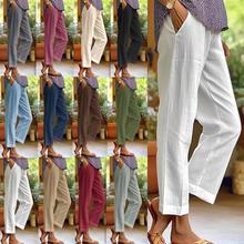 ���R�d�¿�羳���Q����Cotton-Linen Casual Pants Loose Fit St