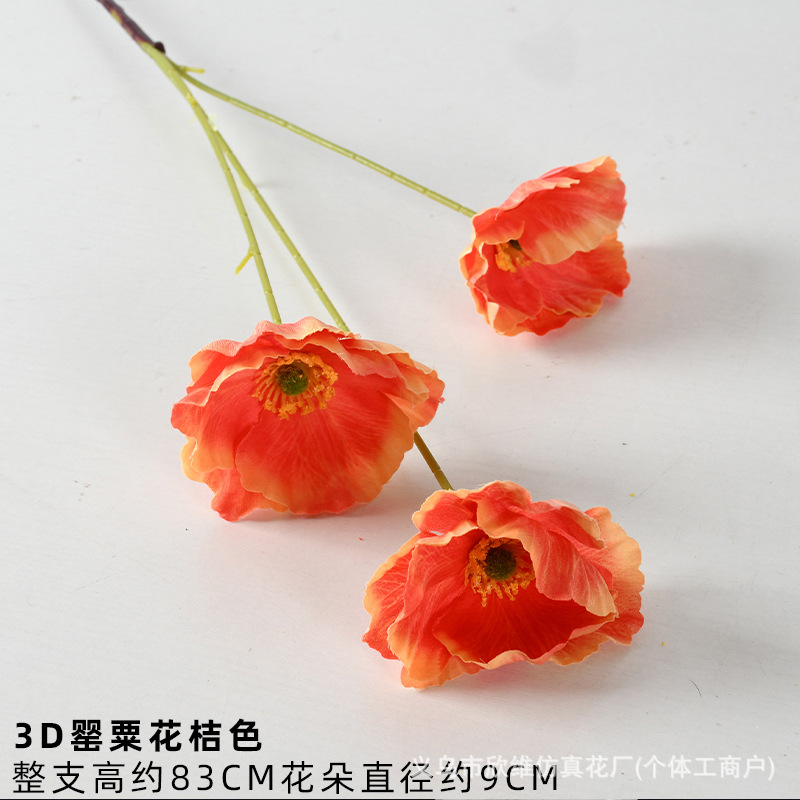 Flores artificiales Naranja Naranja Tema Boda Decoración de bodas Guía de ruta Arreglos florales Materiales de flores falsas Decoración del hogar